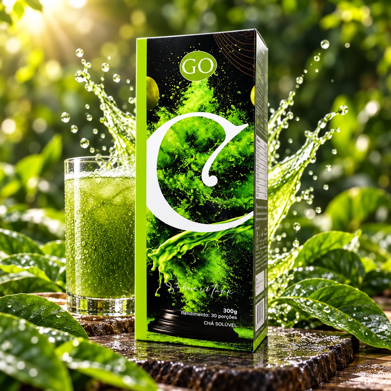 Clorofila da Natural Go: embalagem e apresentação do produto