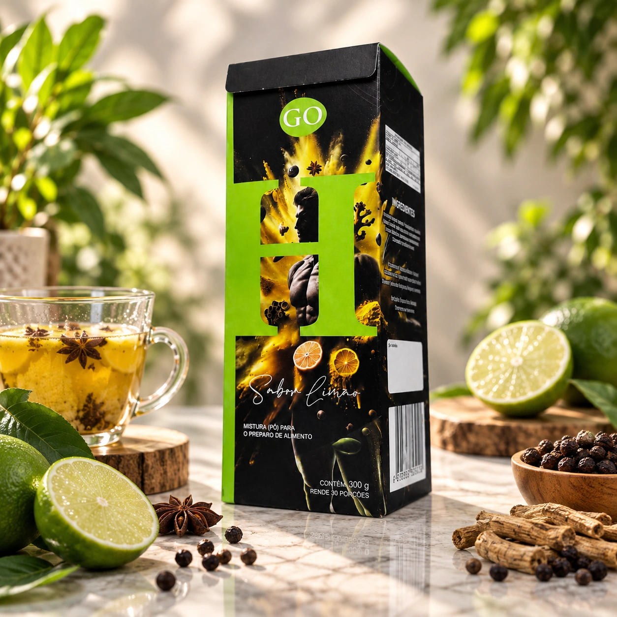 Natural H Limão da Natural Go: embalagem e apresentação do produto